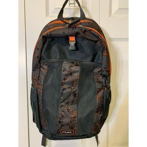 FUEL BACKPACK 19" SCHOOL BACKPACK WITH LAPTOP POUCH Orange Gray‎